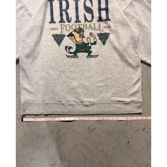 Vintage Notre Dame Irish Football Sweatshirt - XL - Picture 4 of 7